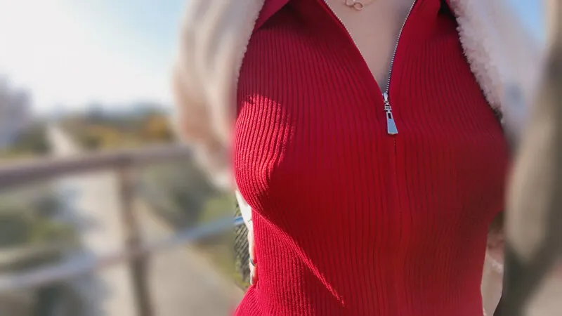 【夏川あゆみ】ノーブラ乳首がしっかり見える巨乳痴女とおっぱいデート｜cemd00691